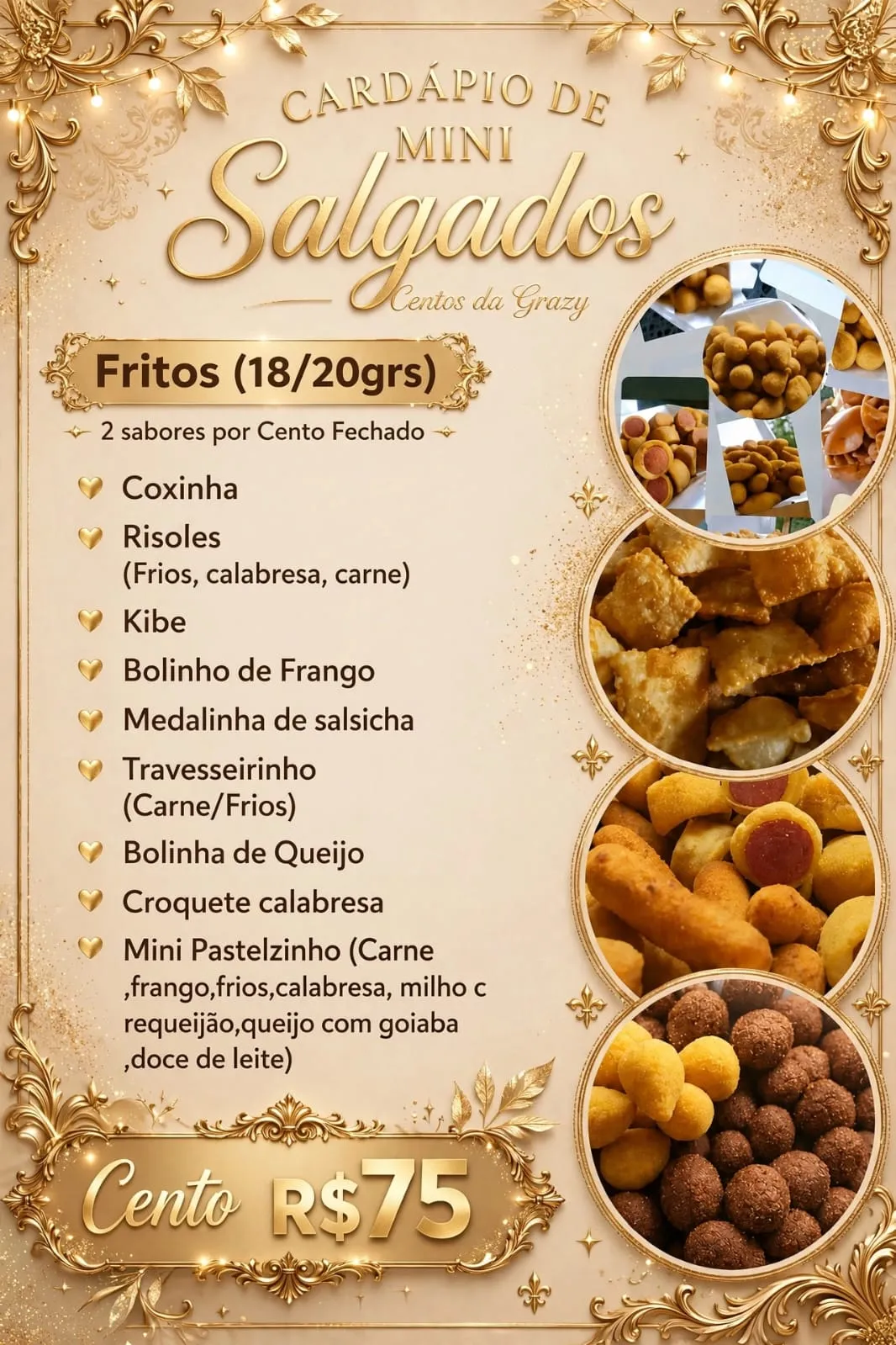 Mini Salgados - Festa