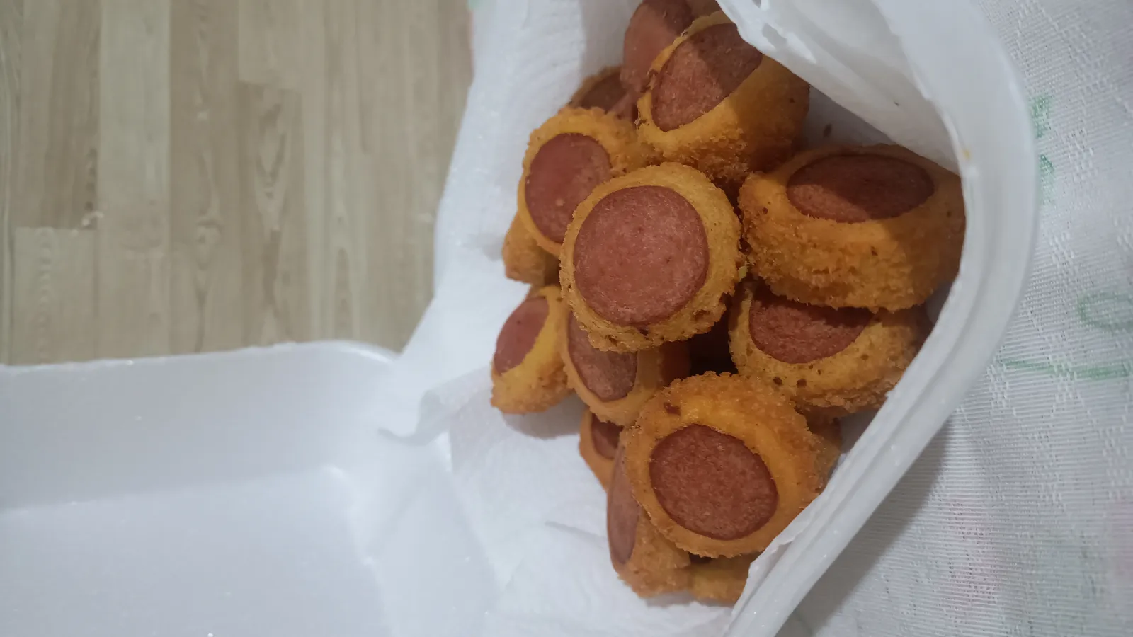 Enroladinho de Salsicha - Frito - 100 unidades
