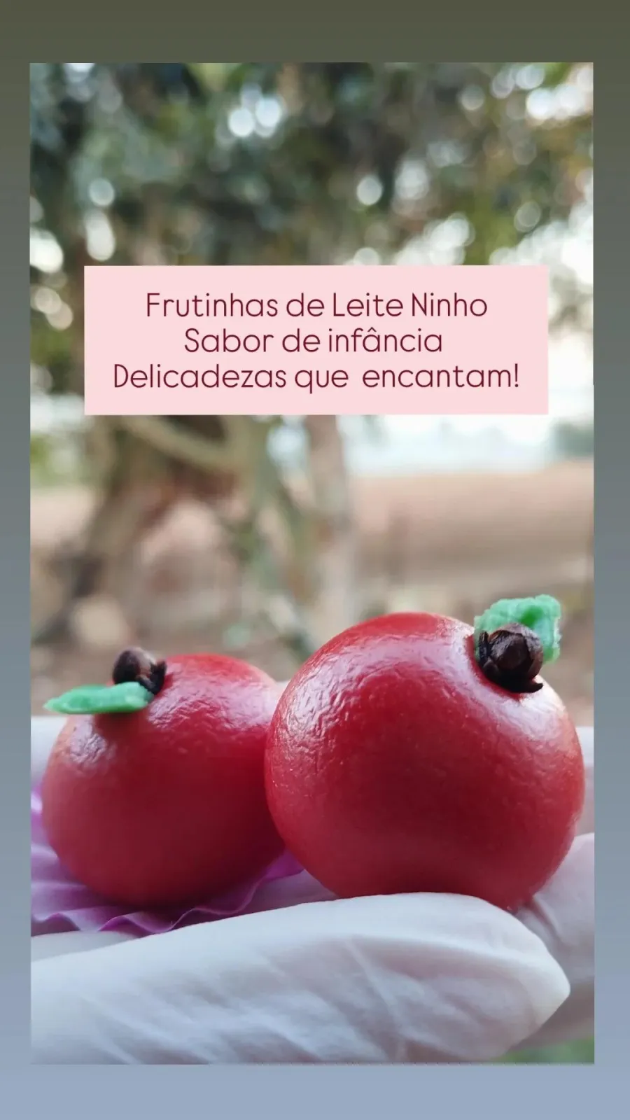Frutinhas de Pasta de leite Ninho