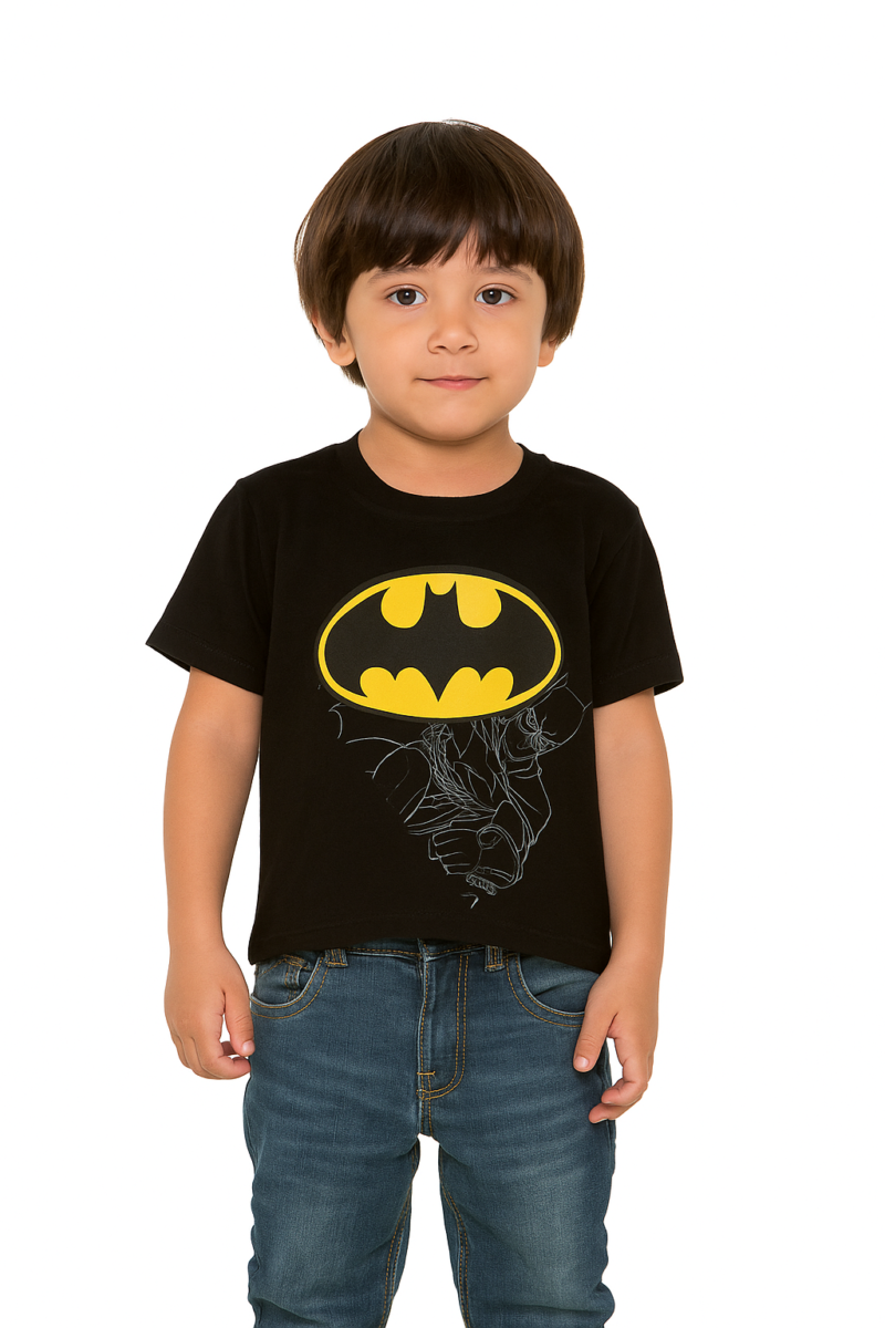Camiseta Infantil Manga Curta Batman - Saga Heróis
