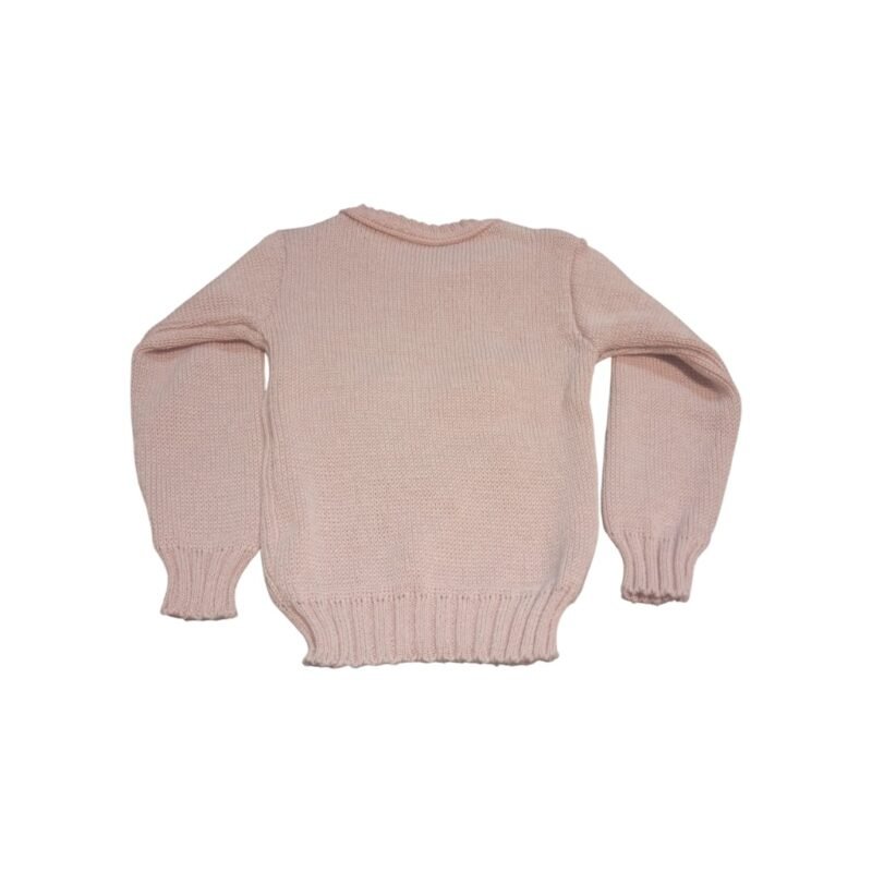 Blusa Infantil para Meninas em Tricot Cor Rosa Tam PP - Image 2