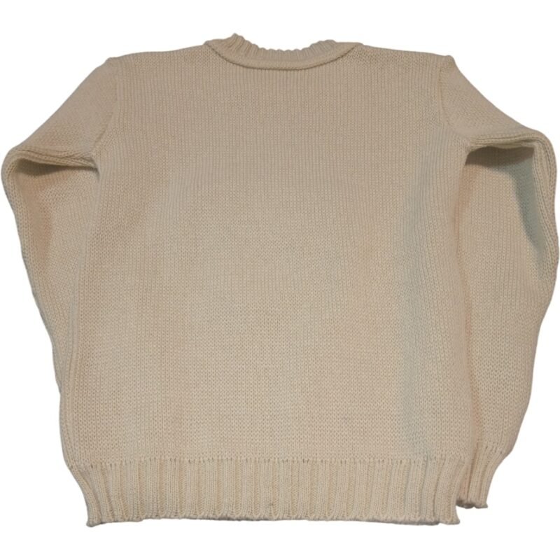 Blusa Infantil para Meninas em Tricot Cor Bege Tam M - Image 3